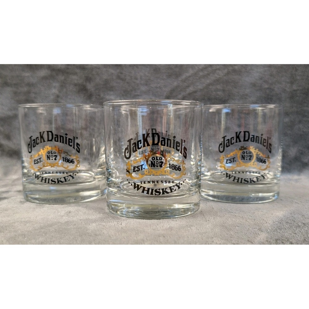 Jack Daniel's Tennessee Whiskeyl (SET OF 4) 6 oz Glasses Daniels Father's